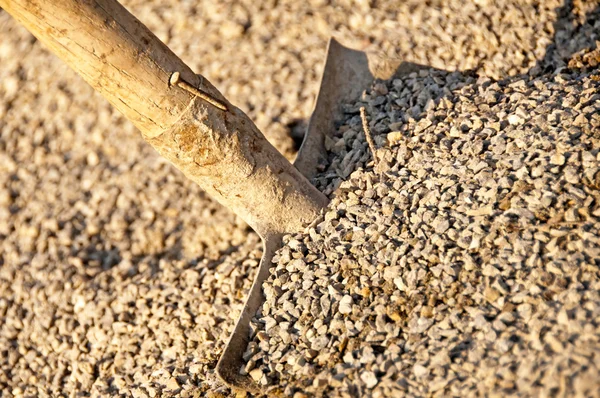 Грит с лопатой — стоковое фото