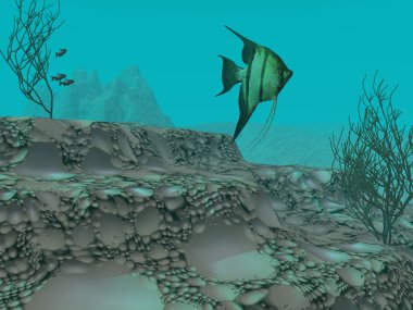 Underwater Scene clipart