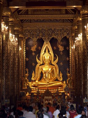 Idols of Lord Buddha the most beautiful in Thailand clipart