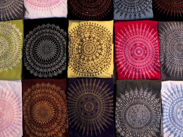 Farve stof mønster - Stock-foto