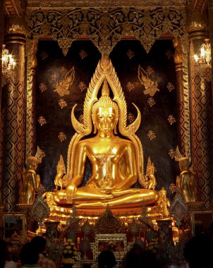 Idols of Lord Buddha the most beautiful in Thailand clipart