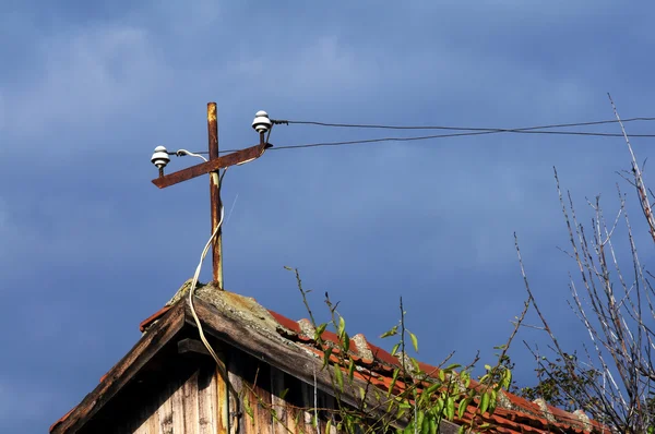 Electricidad en cada casa rural — Foto de Stock