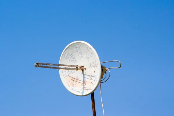 Воздушная антенна для приема телепрограмм — стоковое фото