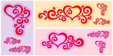 Heart with Patterns clipart