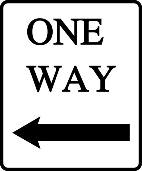 One way — Stock Vector