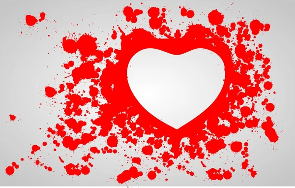 stock vector Heart in the blood