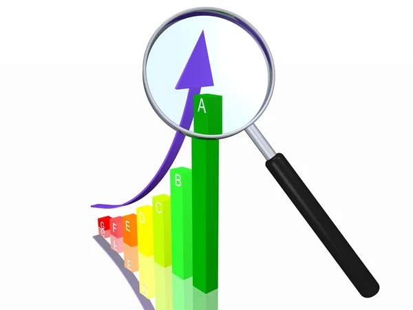 Energy Efficiency Chart — Stock Photo, Image