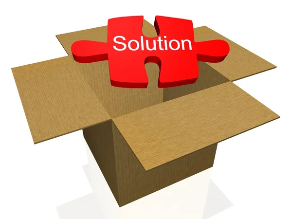 Out of the Box Solution — Stock Photo, Image