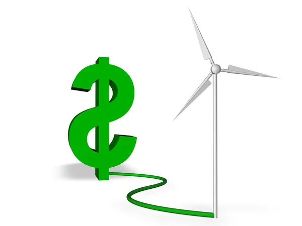 Зелений енергозбереження — стокове фото