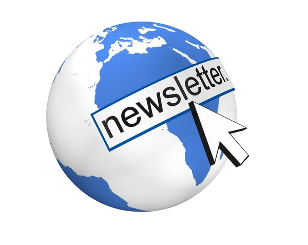 Global Newsletter Concept — Stock Photo, Image
