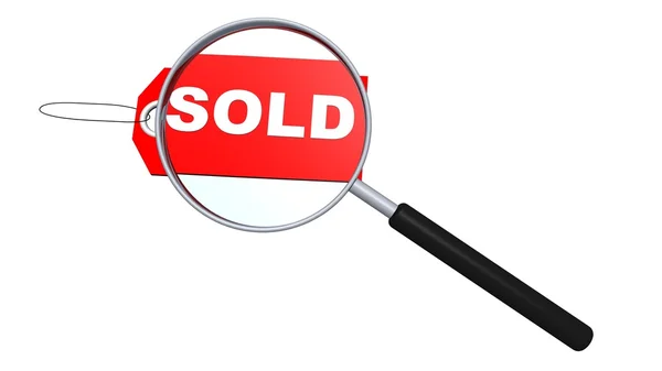 Sold Price Tag — Stock Photo, Image