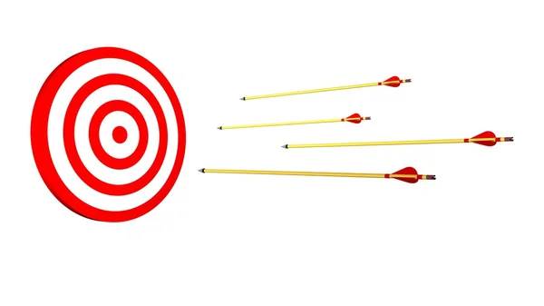 Flechas y objetivo — Foto de Stock