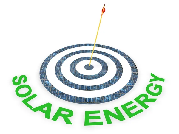 Solar Energy Target — Stock Photo, Image