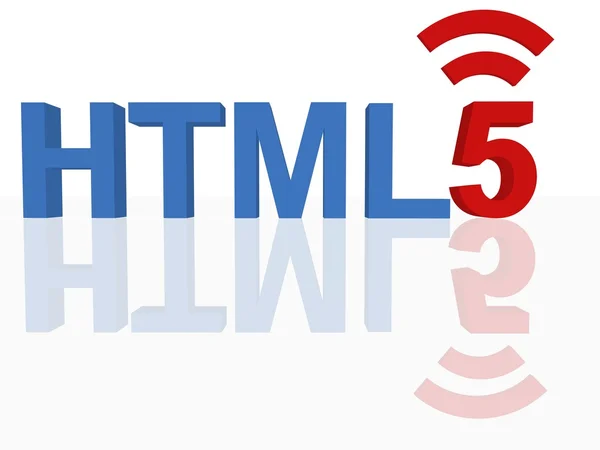 HTML 5 Konzept — Stockfoto
