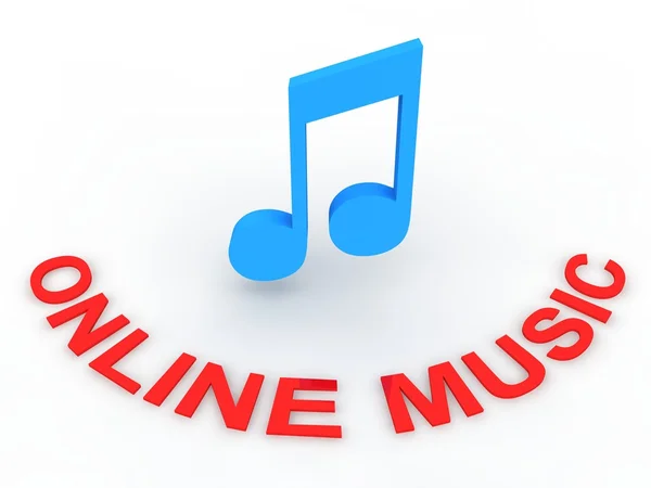 Online Hudba — Stock fotografie