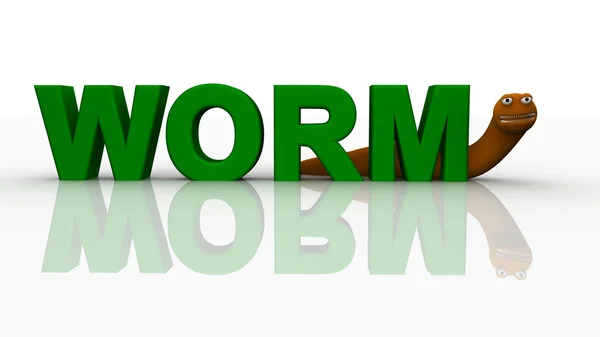 Worm concept — Stockfoto