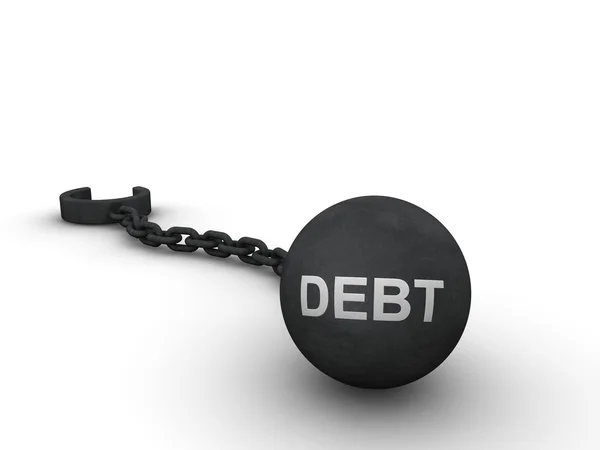 Debt concept — Stock Photo, Image