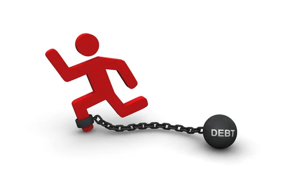 Concepto de deuda — Foto de Stock