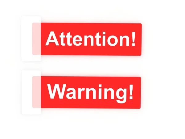 Warning concept — Stock Photo, Image