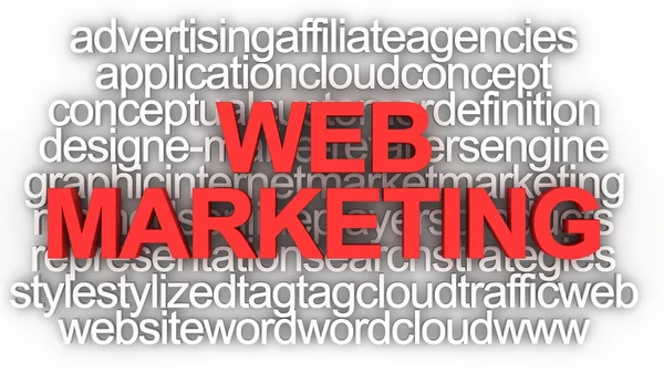 Web marketing koncept — Stockfoto