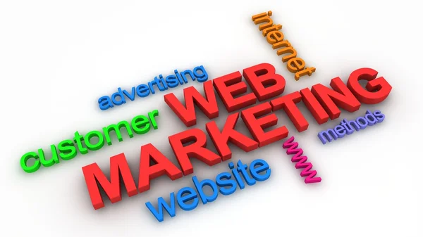 Web marketing koncept — Stockfoto