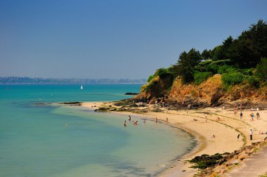 het strand in de buurt van dinard, Bretagne, Frankrijk