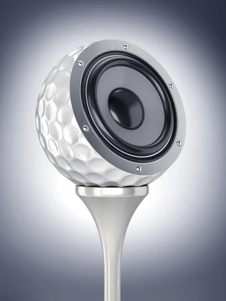 Piłeczki do golfa z muzyką — Zdjęcie stockowe