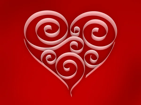 Valentine Heart Love Illustration — Stock Photo, Image