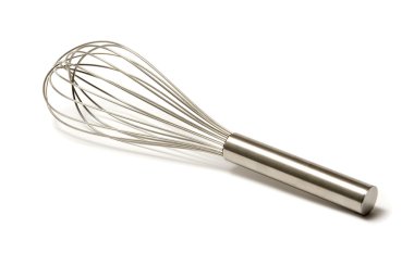 Beautiful silver whisk clipart