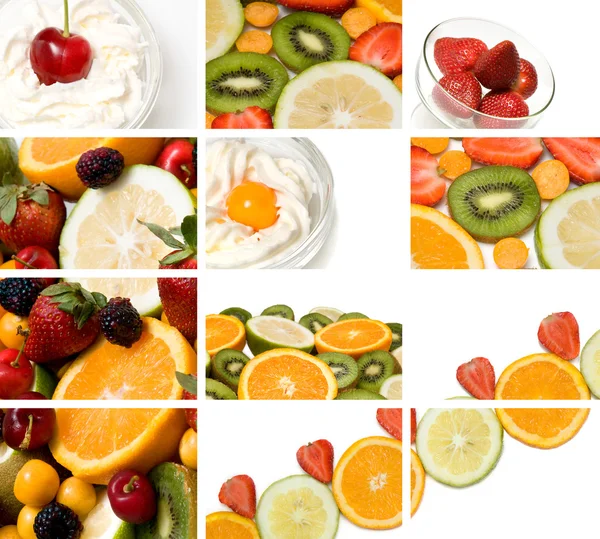 Kleurrijke vruchten samenstelling — Stockfoto