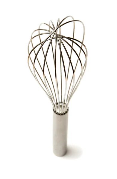 Beautiful silver whisk — Stock Photo, Image