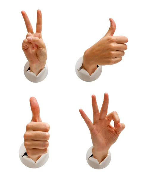 Freundliche Handzeichen — Stockfoto