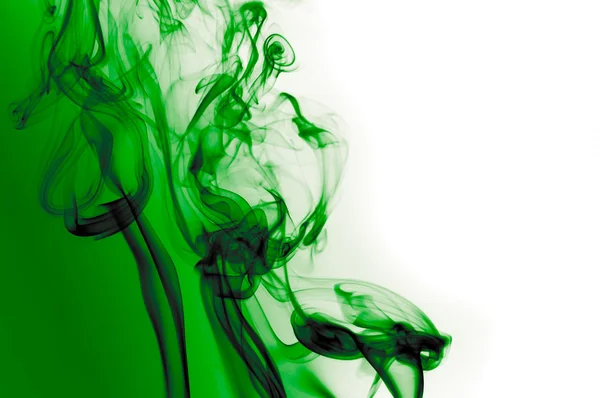 Zielony dym — Zdjęcie stockowe