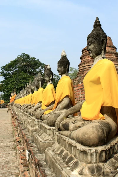 Sitzende Buddha-Bilder — Stockfoto