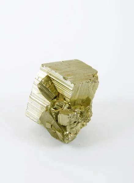 Groot kristal van de pirite — Stockfoto