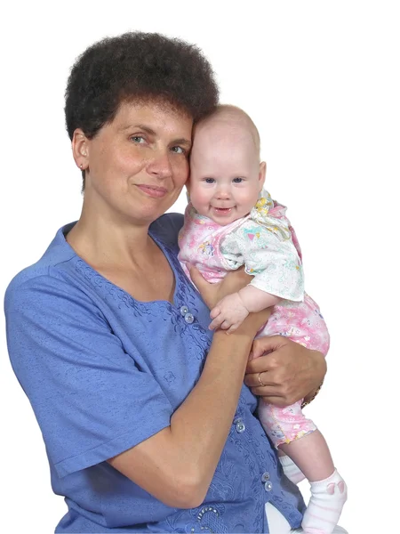 Portret van de vrouw en het kind — Stockfoto