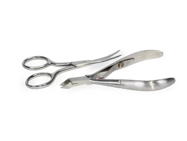 Cuticle scissors and nippers — Stock Photo, Image
