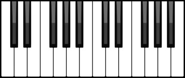 Piano keyboard clipart