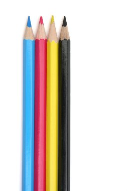 CMYK pencils clipart