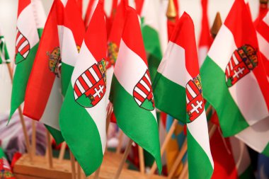 Hungarian flags clipart