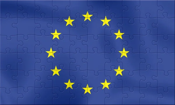 Флаг ЕС — стоковое фото