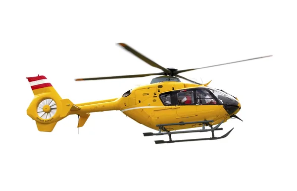 Gelber Hubschrauber — Stockfoto