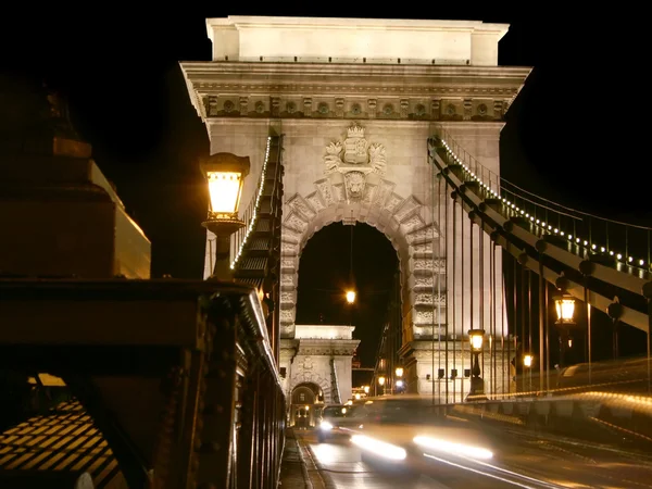 Budapeşte, chainbridge giriş — Stok fotoğraf