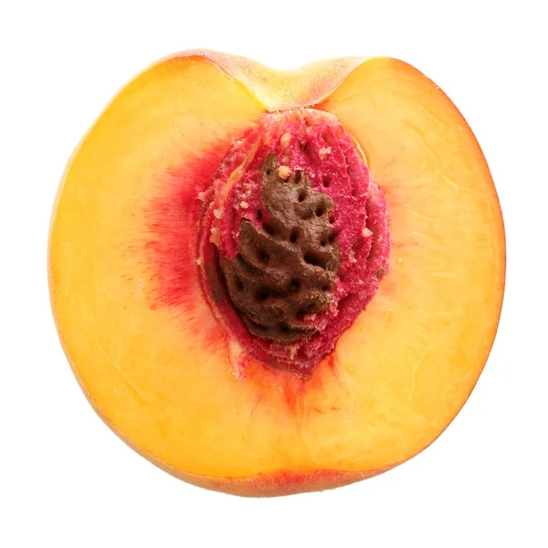 Половина персик — стокове фото