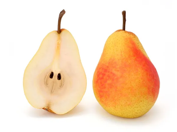 Hela och halva päron — Stockfoto