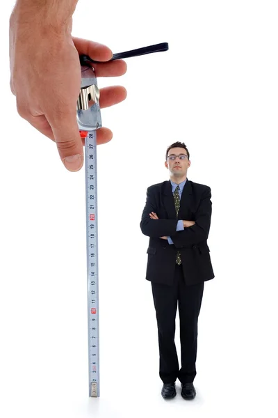 Bir erkek ölçme — Stok fotoğraf
