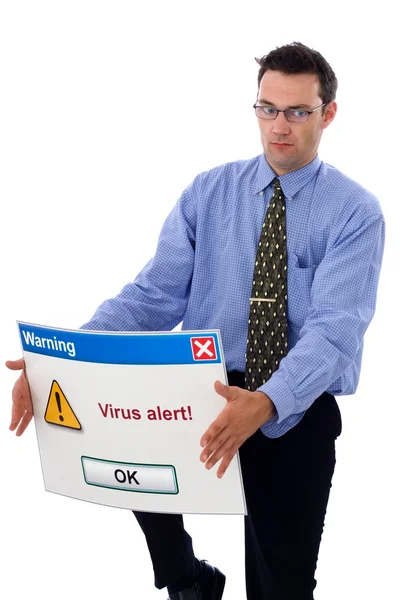 ウイルスの警告 — ストック写真
