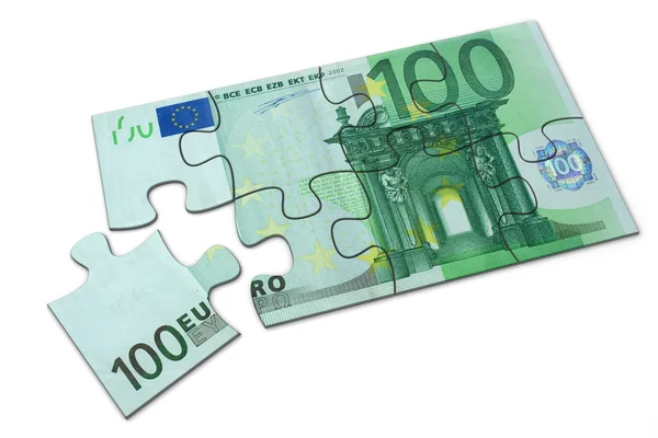 Euro rompecabezas — Foto de Stock