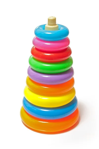Staplade färgglad leksak — Stockfoto