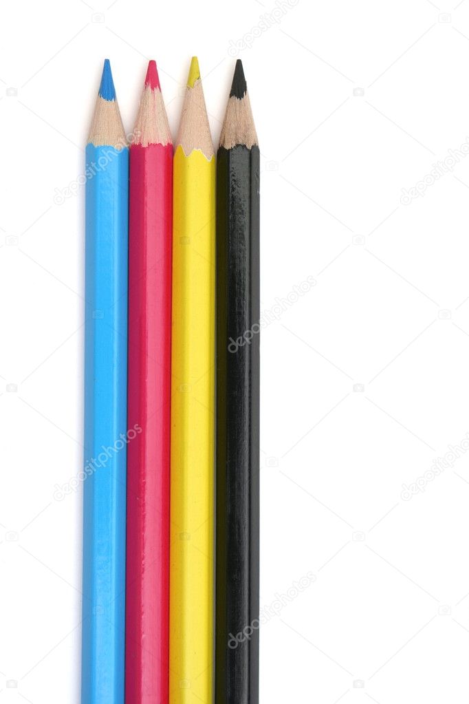 CMYK pencils